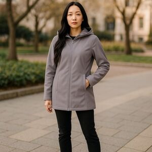 Athletic Works Gray Trench Coat